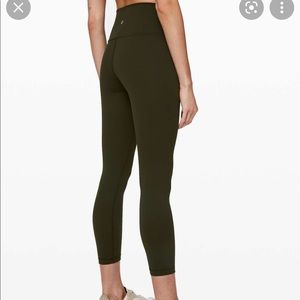 LULULEMON wunderunder high rise in olive
